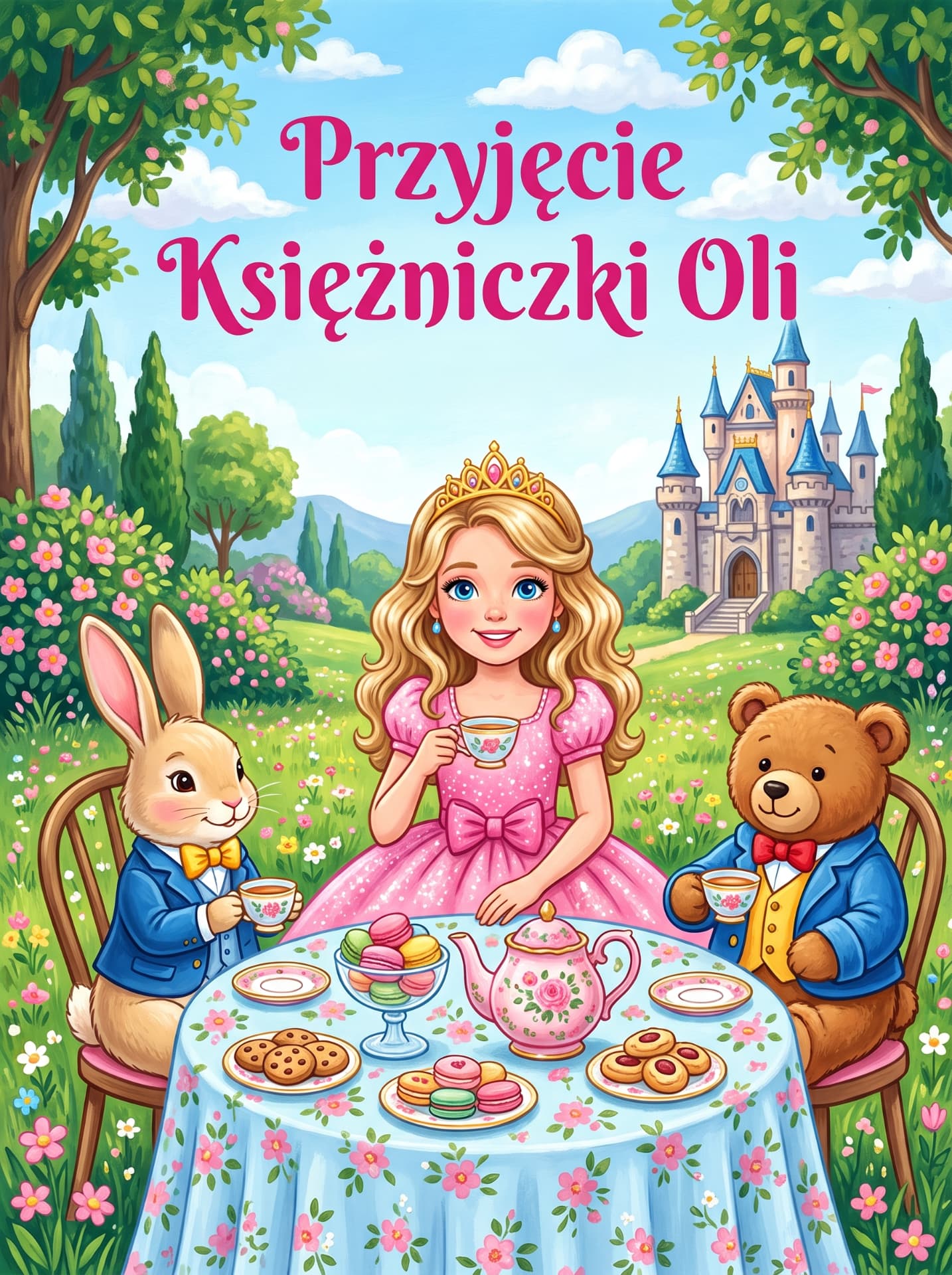 Przykładowe okładki personalizowanych książek z różnymi dziećmi